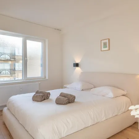 Bright Modern With Balcony 公寓 奥斯滕德